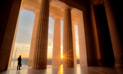 Lincoln Memorial sunrise view