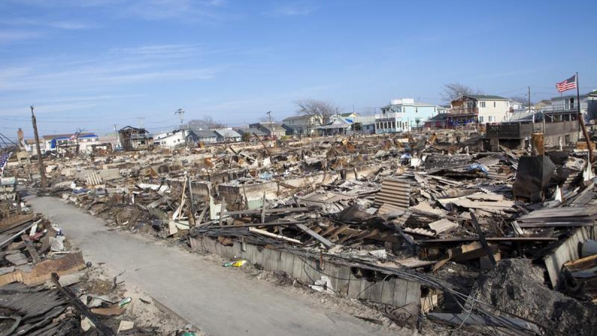 Superstorm Sandy aftermath Rockaways, NY