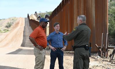 Reps. Meeks and Stanton at Southern Border. 