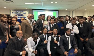 Rep. Meeks with Springfield Highschool Football Team PSAL Champions