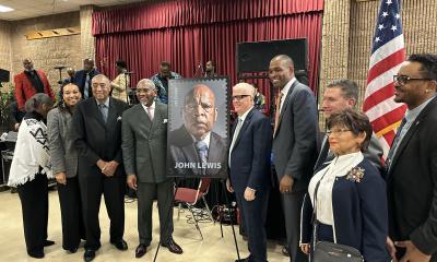 Rep. Meeks, New York's Lt. Governor and guests. 